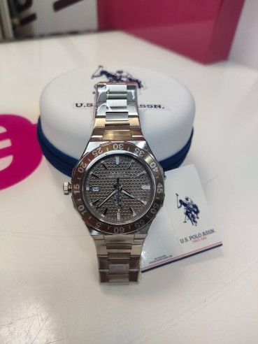 9-9-81189-1-Reloj Pulsera Caballero Reloj Polo Usp7398gy (sin Uso )