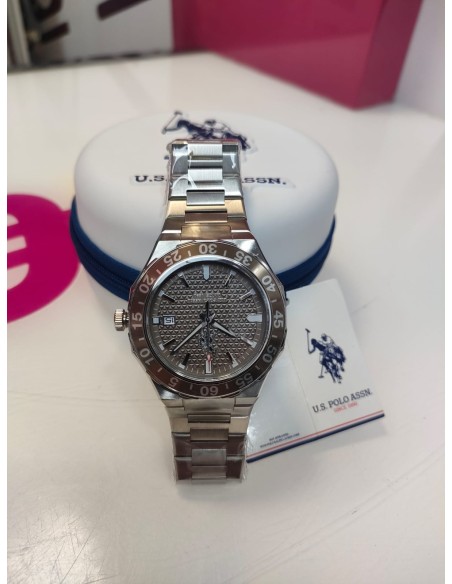 9-9-81189-4-Reloj Pulsera Caballero Reloj Polo Usp7398gy (sin Uso )