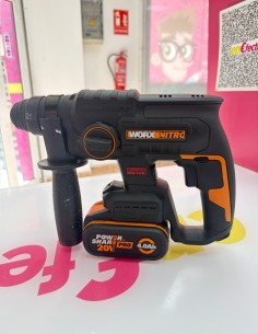 1-1-279116-1-Kit Herramientas A Bateria Worx Martillo WX381 Y Atornillador WX352 2 Baterias 2