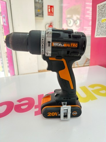 1-1-279116-3-Kit Herramientas A Bateria Worx Martillo WX381 Y Atornillador WX352 2 Baterias