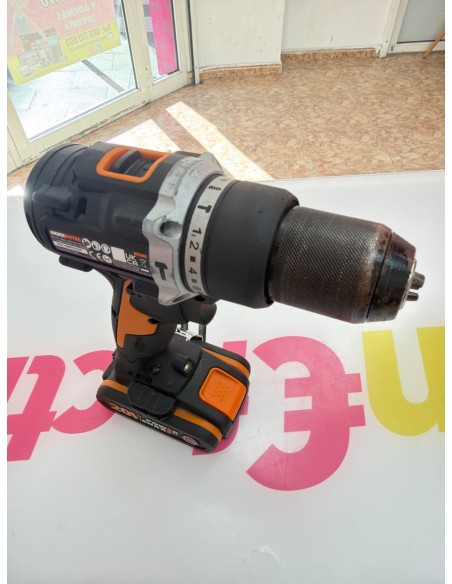 1-1-279116-4-Kit Herramientas A Bateria Worx Martillo WX381 Y Atornillador WX352 2 Baterias