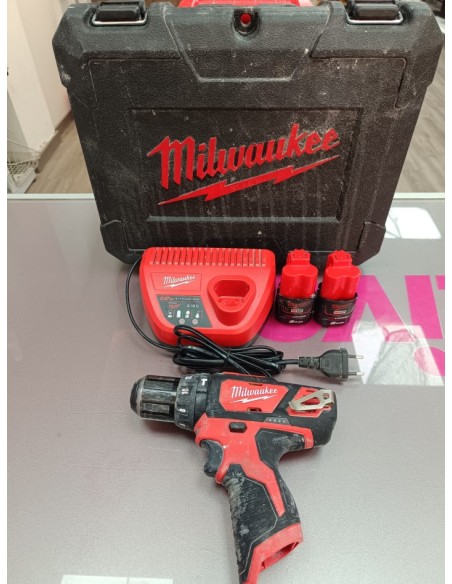 7-7-91028-1-Taladro A Bateria Milwaukee M12 Bpd-202c