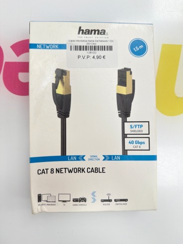 1-1-281022-1-Cable Informatica Hama Cat Network 1.5m (Sin Uso)
