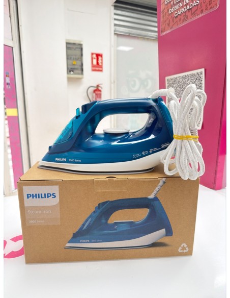 1-1-281019-2-Plancha Vapor Philips DST3040 3000 Series (Sin Uso)