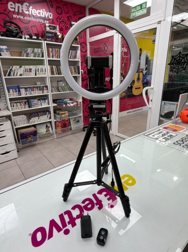6-6-172976-1-Fotografía Y Videocámaras Aro De Luz LED Sunup Con Trípode