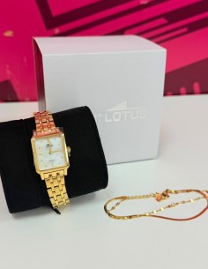 7-7-92324-1-Reloj Pulsera Señora Lotus 2gether Pulsera A Juego (Sin Uso)