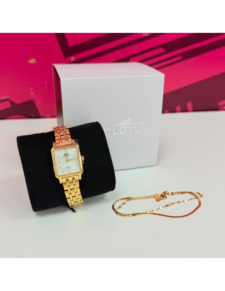 7-7-92324-1-Reloj Pulsera Señora Lotus 2gether Pulsera A Juego (Sin Uso)