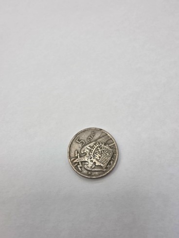 1-1-281244-2-Moneda 5 Ptas Franco