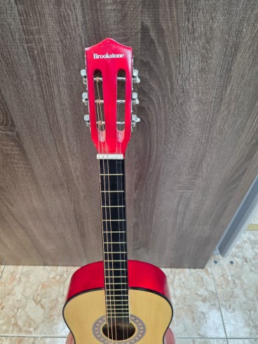 1-1-281122-3-Guitarra Clasica BrookStone Roja 