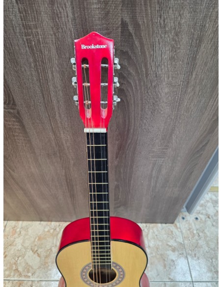 1-1-281122-3-Guitarra Clasica BrookStone Roja 